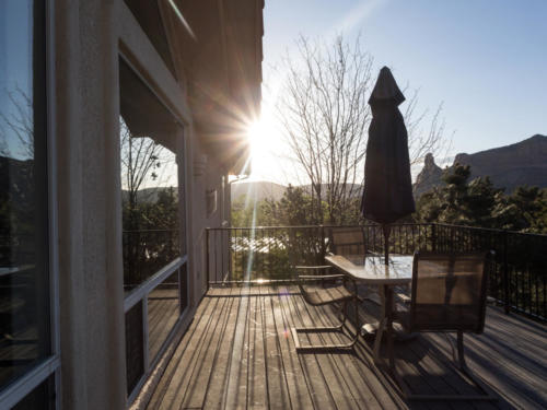 Back Patio. Air B & B. Sedona, Az. Photo: Property Pro Media