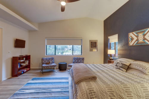 Master bedroom. Sedona Airbnb #7.
