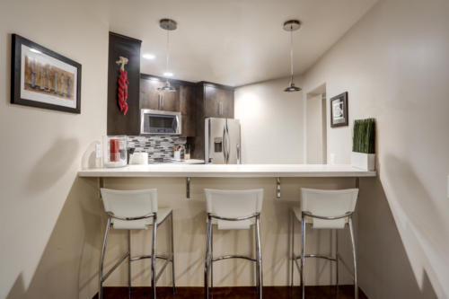 Kitchen with Barstools. Sedona Airbnb #8.