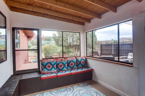 Sedona Airbnb #4. Sunroom.