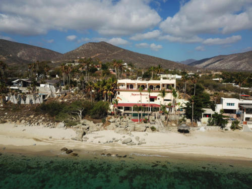 Drone Photo. Hotel Agave. Los Barriles, B.C.S., Mexico. Photo: Property Pro Media